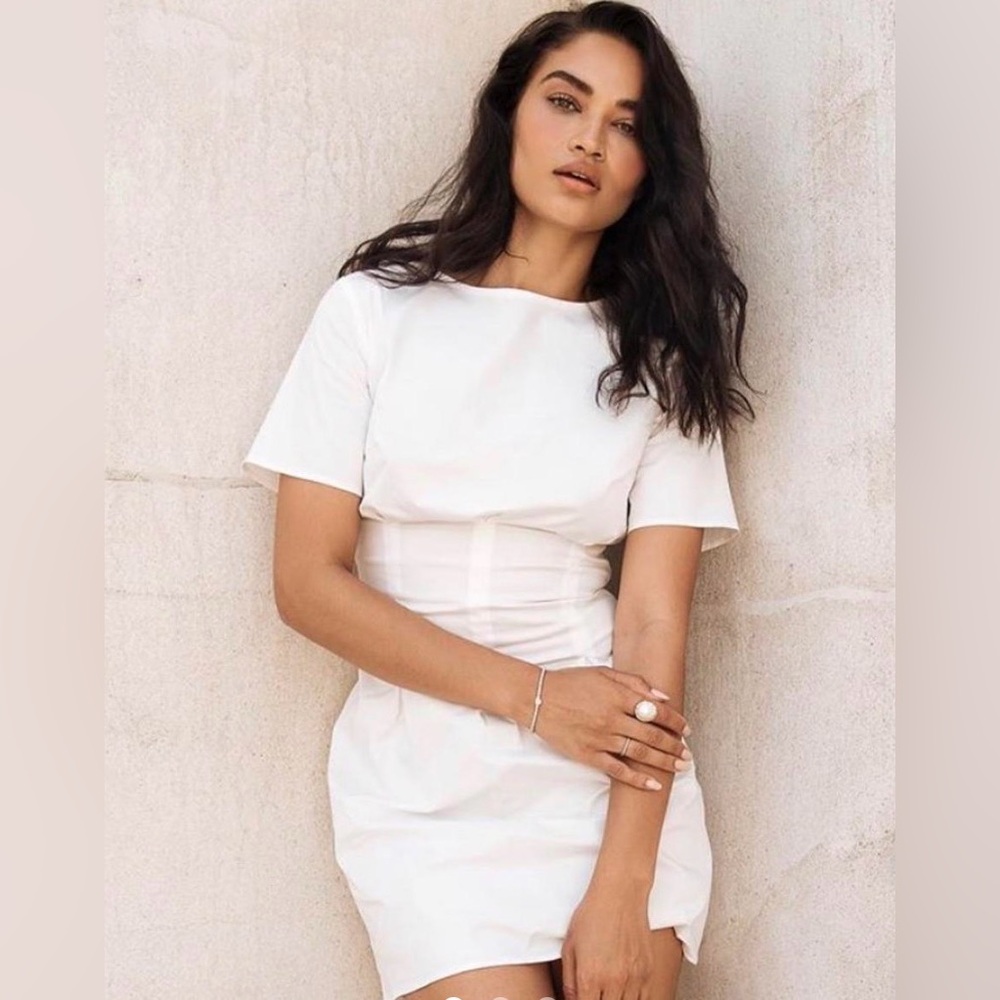 Johansen Official - The Malibu Mini dress, White, Pin-Tuck waist, Resort Wear, S